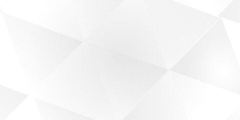 Fototapeta premium Abstract low poly surface background. Polygonal plane. white and grey landscape background with triangle decoration. Geometric pattern with light silver triangles. Geometric modern ornament. 
