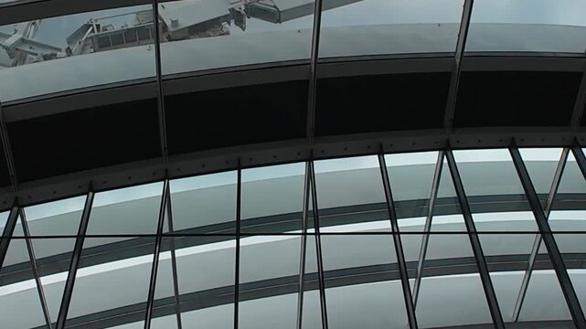 Beautiful architectural structures glass building