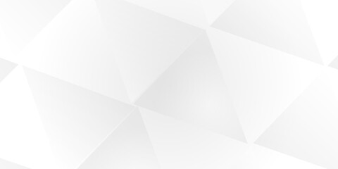 Obraz premium Abstract low poly surface background. Polygonal plane. white and grey landscape background with triangle decoration. Geometric pattern with light silver triangles. Geometric modern ornament. 