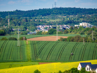 Fototapeta premium Wohngebiet am Ortsrand
