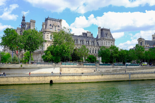 Paris riverside architecture along the Seine