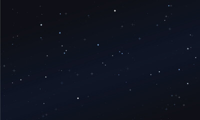 Night Sky with Bright Stars and Milky Way Galaxy Nebula Background  Deep Space Stellar Panorama with Twinkling Constellations © Rakibs