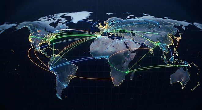 Global connections and international network.