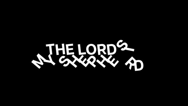 Bible Verse Animation with Cinematic Light and Spiritual Background