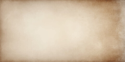 A blank vintage parchment with a stained brown grunge texture provides an aged antique paper background for retro design projects featuring a worn and grungy canvas pattern