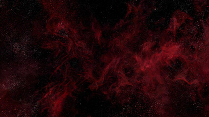Fototapeta premium Red nebula in deep space with stars outer space star cluster night sky celestial body galaxy formation space exploration milky way astral body space