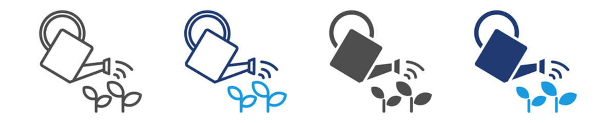 Fototapeta premium watering icon set multiple style