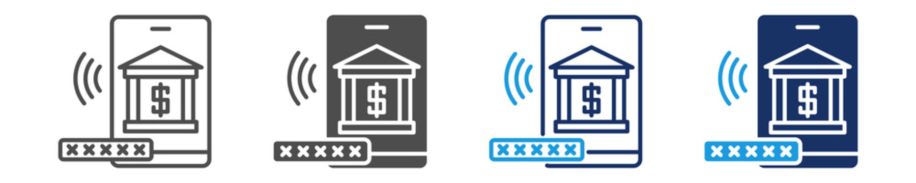 wireless technology icon set with multi concept