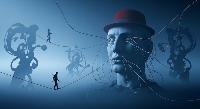 Man in hat with surrealist connections.