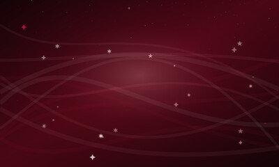 Fototapeta premium Abstract Dark Red Gradient Background with Elegant Flowing Curved Lines and Sparkles, Luxury Crimson Wave Presentation Backdrop for Festive Christmas or Corporate Design