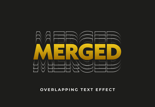 Overlapping Text Effect