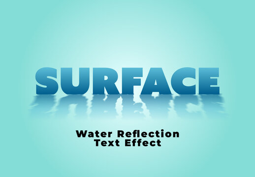 Water Reflection Text Effect