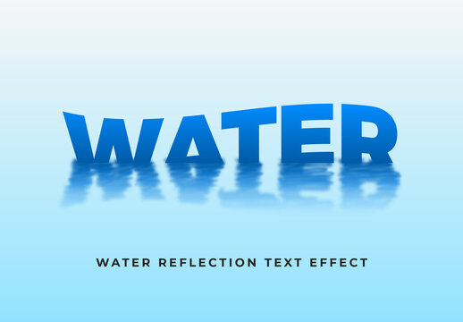 Water Reflection Text Effect