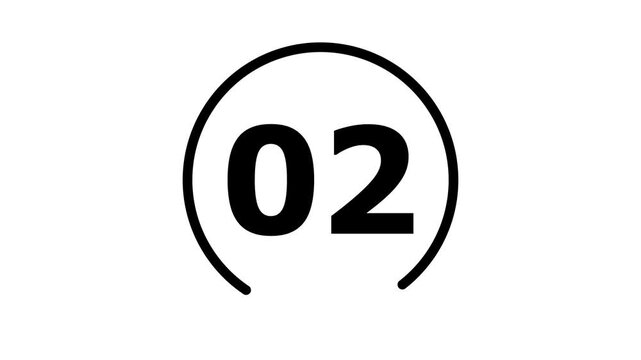 2 hours icon, isolated on transparent background with alpha channel