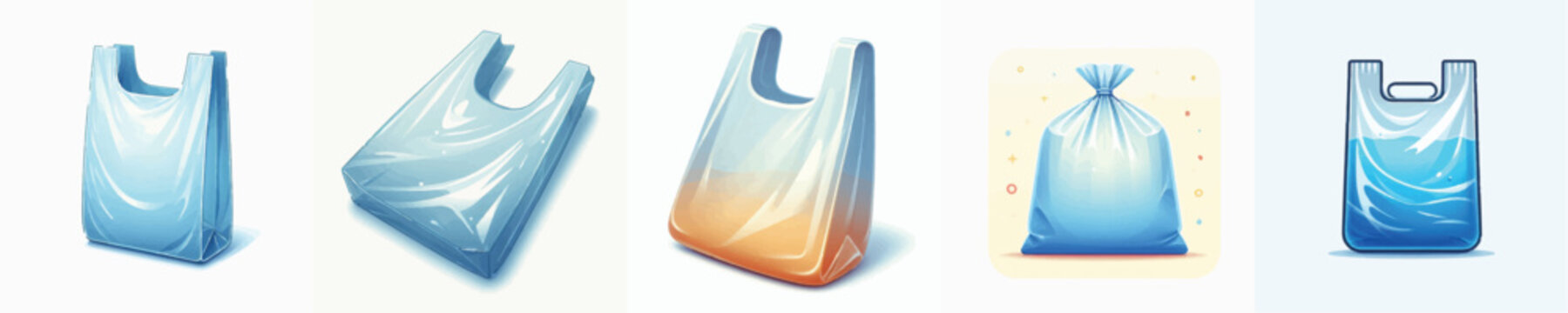 vector of a plastic bag