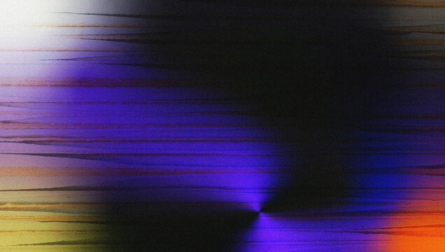 Abstract digital art featuring vibrant purple, blue, and orange streaks blending together in a smooth gradient pattern with a soft focus effect