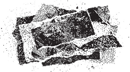 Obraz premium Abstract grunge texture vector background black and white distressed effect with tattered paper elements