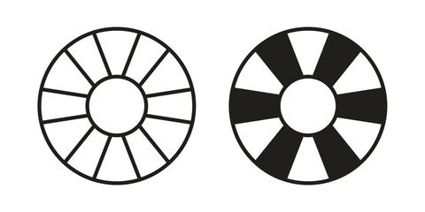 Rubber ring icon in line design. editable stroke icon vector. EPS10 © rocky