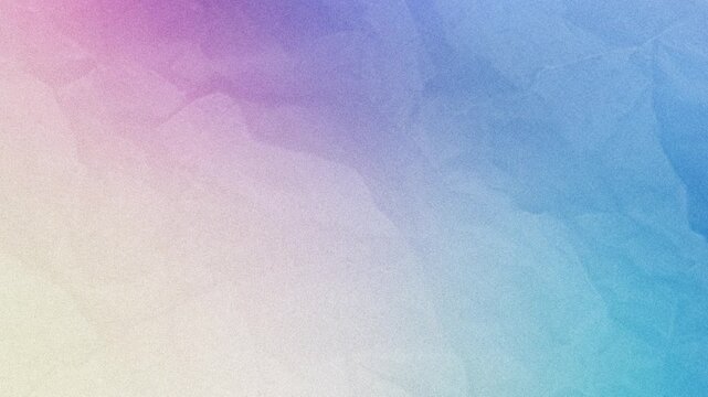 Crumpled Paper Texture Background with Pink and Blue Pastel Gradient