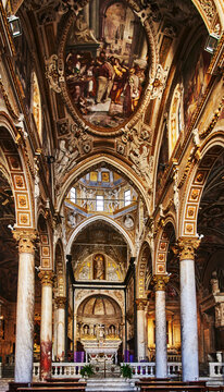 Interior of the San Matteo Church, Founded originally in 1125 by Martino Doria, in Genoa, Italy, Europe 