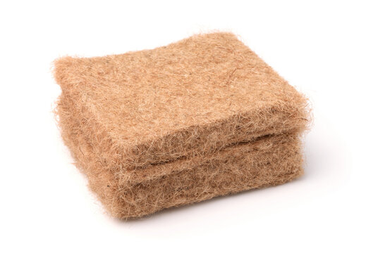 Stack of natural jute substrate mats