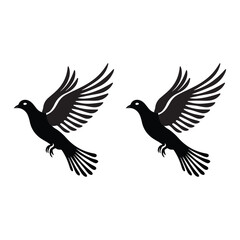 Fototapeta premium Free Birds vector, Bird Flying Vector,Birds vector, Free Black Vector,Free Victor