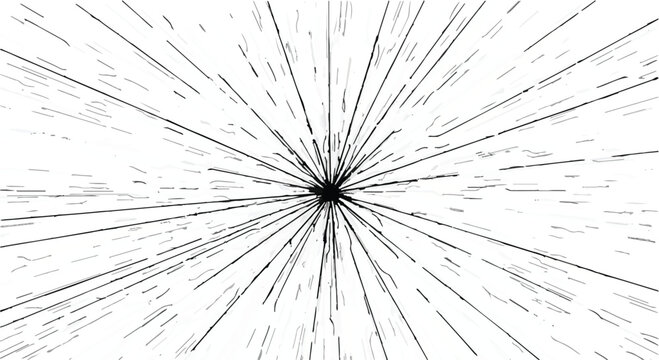 Sunburst lines radiate from a central point to create a dynamic visual effect.