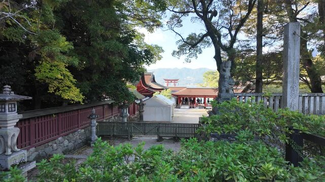 POV Sightseeing Through the Natural Landscape of Miyajima, Japan