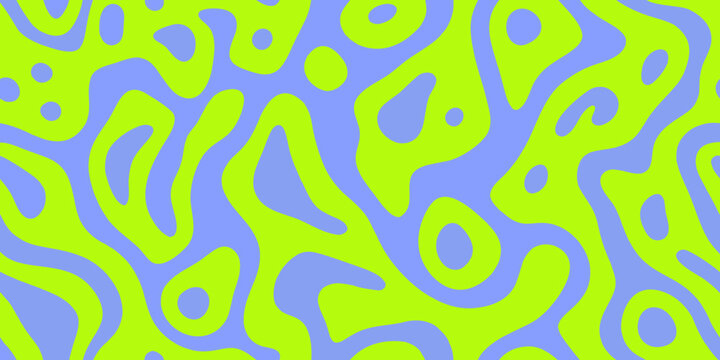 abstract fluid pattern seamless design with blue and green shapes