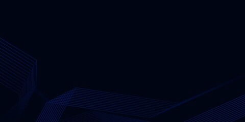 Abstract dark blue background with geometric tech lines and copy space. © Fajri Mulia Hidayat