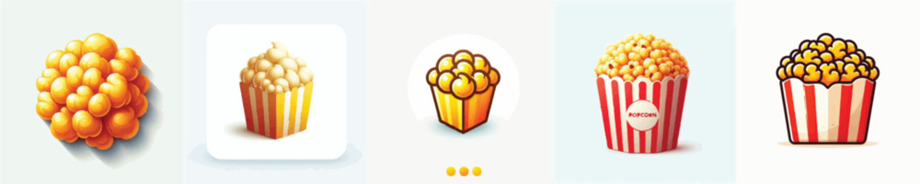 vector of a popcorn