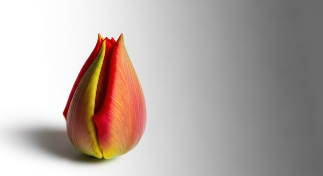 A tightly closed bud begins to swell, promising vibrant color and fresh life, symbolizing potential and renewal, season, burgeon, future