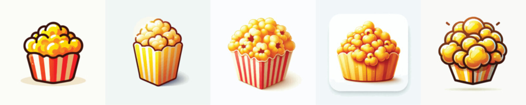vector of a popcorn