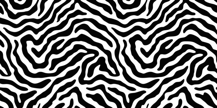 zebra stripe pattern black and white seamless design