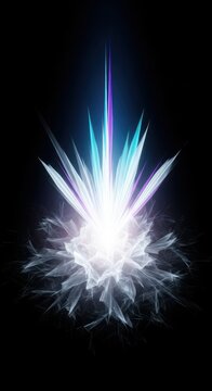 Abstract conceptualization of sudden creative inspiration, illumination, and the generation of a brilliant new idea or breakthrough concept, bright, concept, technology