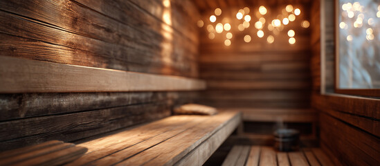 Fototapeta premium modern interior wooden sauna
