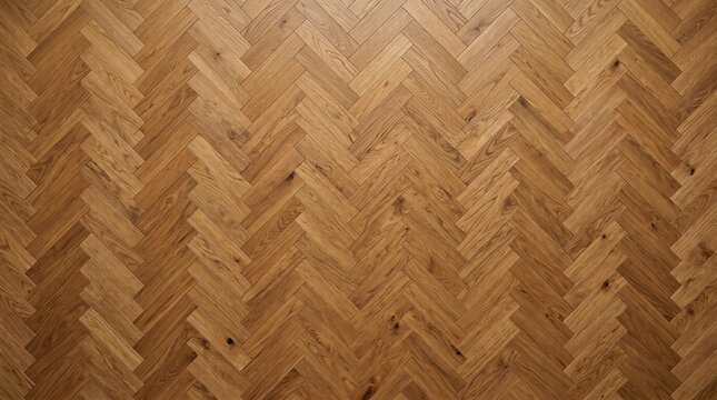 Chevron Wood Flooring Texture Background, Natural Parquet Tile Pattern With Warm Grain for Interior Wall and Surface Design