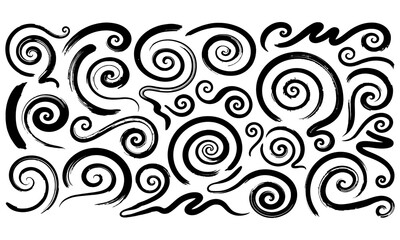 Fototapeta premium Intricate black swirls and patterns decorative design illustration