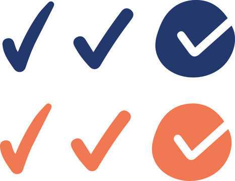 Illustrazione vettoriale di icona visto con segno di spunta, simbolo di approvazione, conferma e validazione. Ideale per UI, app, checklist, moduli e sistemi digitali.