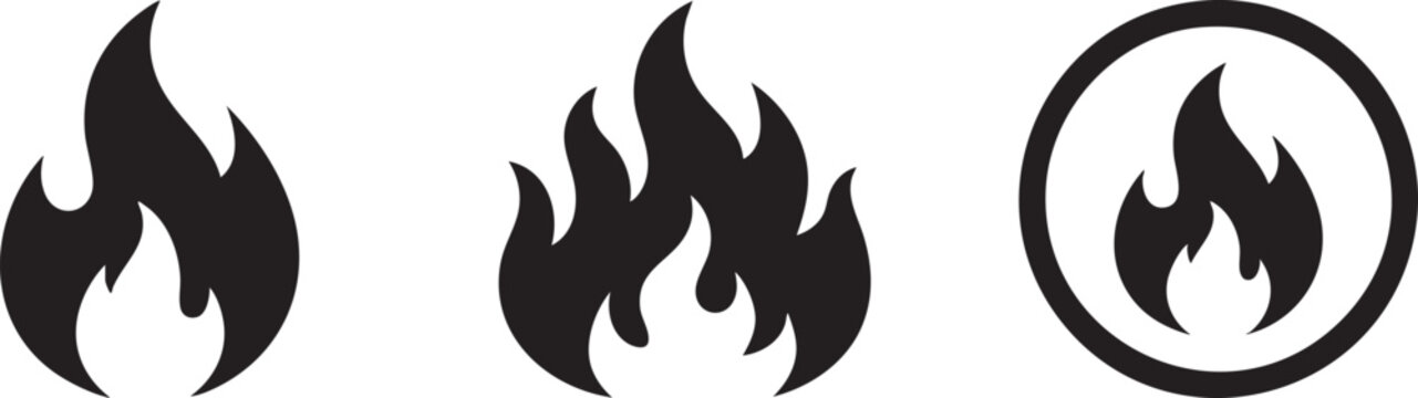 Controlled Fire Flame Energy Heat Vector