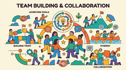Fototapeta premium People collaborating in a team.