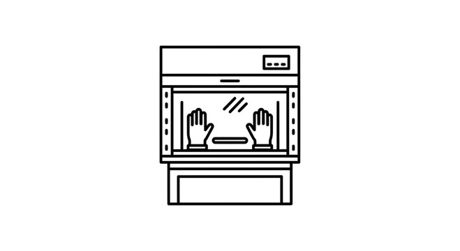 Laboratory Glove Box for Safe Handling of Hazardous Materials