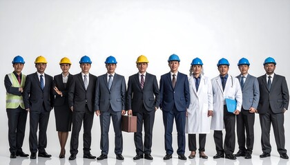 Obraz premium Professional Corporate Gathering Focused on Health and Safety Protocols and Workplace Compliance Concept
