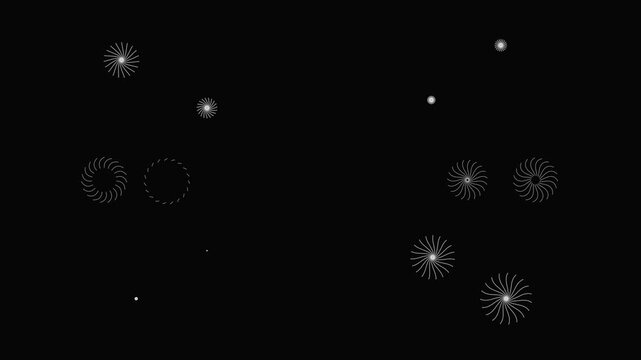 Shiny spark burst animation, glowing circle line explosion and abstract firework rays, cinematic ultra hd motion graphics visuals on black screen background,abstract circle blust 
