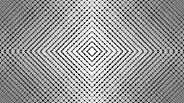 Abstract geometric pattern with radiating diamond grid creating a dynamic optical illusion, ideal for modern background design or digital art