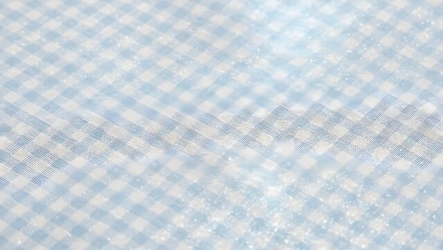 시원하고 청량한 라이트 블루 깅엄 체크 패턴 패브릭 질감
Cool and Refreshing Light Blue Gingham Check Pattern Fabric
