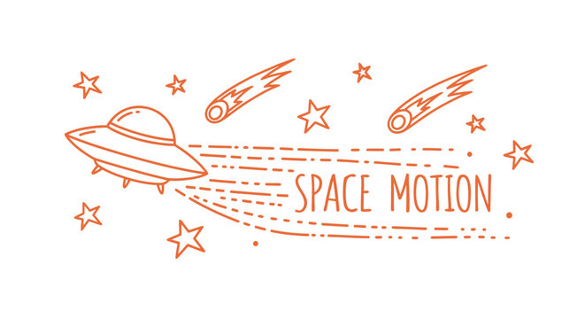 Spacecraft and rockets blast off into the cosmos with motion graphics
