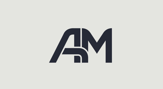 A stylized black and white logo.
