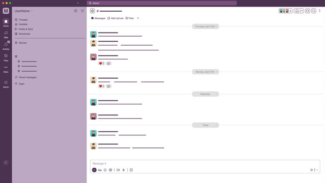 Chat Messenger App Template_Light Theme