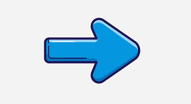 A blue arrow pointing to the right.